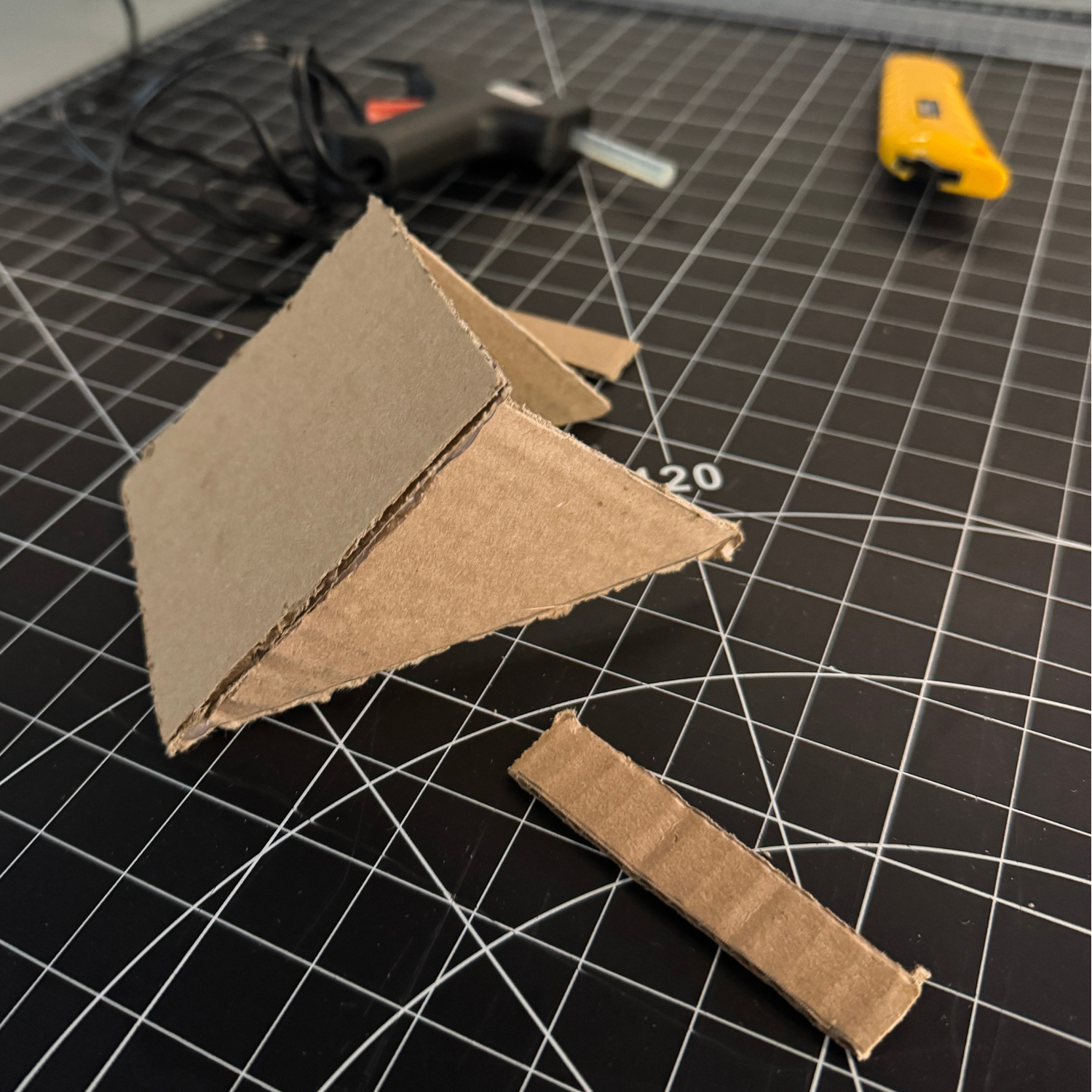 This is the prototype with both sides glued on. 