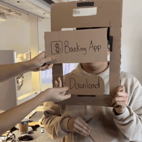 This is the final video of us conducting a usability test on our app through bodystorming.